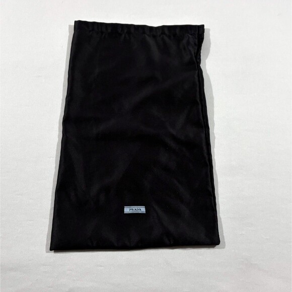 Authentic Prada Black Dust Bag 8.5”X 13.5” Luxury Satin Jewelry Watch Storage - Picture 1 of 8